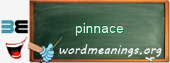 WordMeaning blackboard for pinnace